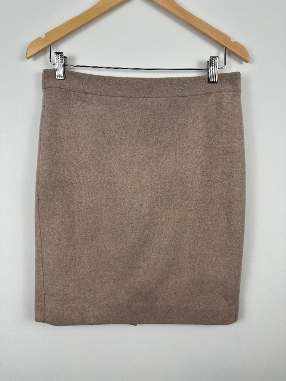 J.Crew The Pencil Skirt Wool Blend Dusty Rose Taupe Size 6